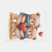 Polaire Couverture ADOM Oursons Câlins (Devant (Horizontal))