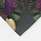 Polaire Couverture ADOM Papillon Violet Feuille d'Or (Coin)