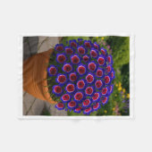 Polaire Couverture ADOM Pot Floral Violet (Devant (Horizontal))
