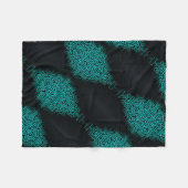 Polaire Couverture ADOM Teal Dot Matrix foncée (Devant (Horizontal))