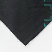 Polaire Couverture ADOM Teal Dot Matrix foncée (Coin)