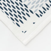 Polaire Couverture ADOM tissage damier bleu (Coin)