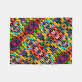 Polaire Couverture ADOM Vibrant Bloc Pixel 3D (Devant (Horizontal))