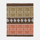 Polaire Couverture africaine Brown d'ouatine de motif, 50" (Devant)