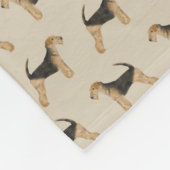 Polaire Couverture Airedale Terrier (Coin)