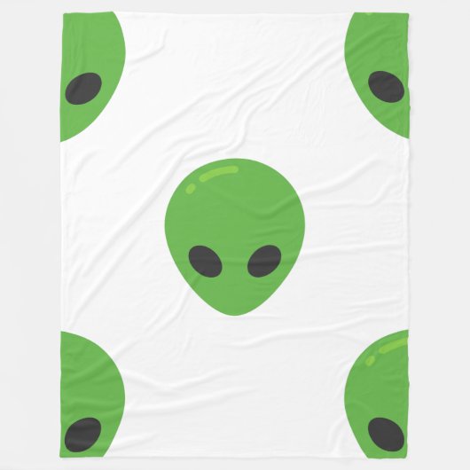 Polaire couverture aliens émoji (Devant)