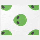 Polaire couverture aliens émoji (Devant (Horizontal))