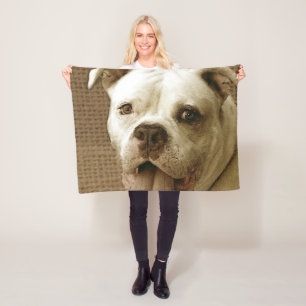 Polaire Couverture américaine d'ouatine de bouledogue