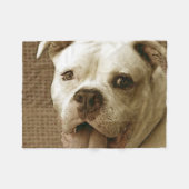 Polaire Couverture américaine d'ouatine de bouledogue (Devant (Horizontal))