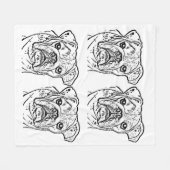 Polaire Couverture anglaise de bouledogue (Devant (Horizontal))