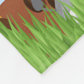 Polaire Couverture animale d'ouatine de bébé mignon bleu (Coin)