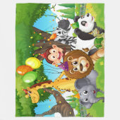 Polaire Couverture - Animaux - Dessin (Devant)