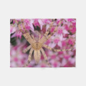 Polaire Couverture Araignée et Fleurs (Devant (Horizontal))