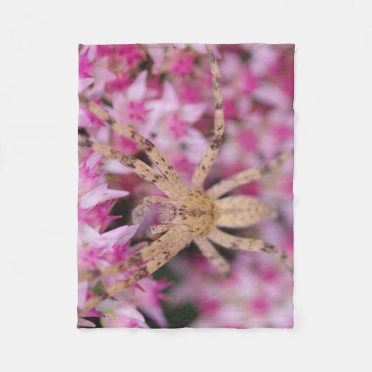 Polaire Couverture Araignée et Fleurs (Devant)