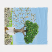 Polaire Couverture Arbre monétaire (Devant (Horizontal))