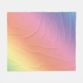 Polaire Couverture arc-en-ciel pastel (Devant (Horizontal))