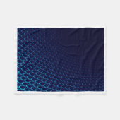 Polaire Couverture Art ADOM Écailles de Dragon Bleu (Devant (Horizontal))