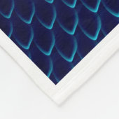 Polaire Couverture Art ADOM Écailles de Dragon Bleu (Coin)