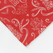 Polaire Couverture avec doodle de casse-noisette (Coin)
