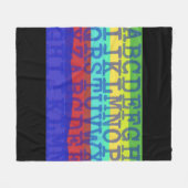 Polaire Couverture avec lettres anglaises (Devant (Horizontal))