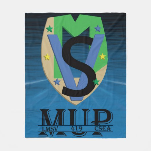 Polaire Couverture avec logo de la ligne Mup (Devant)