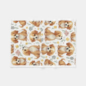 Polaire Couverture avec motif chien mignon (Devant (Horizontal))