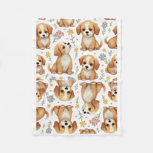 Polaire Couverture avec motif chien mignon (Devant)