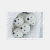 Polaire Couverture avec oursons polaires mignons (Devant (Horizontal))