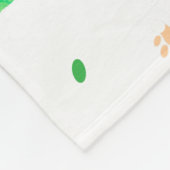 Polaire Couverture avec silhouette de chihuahua vert paste (Coin)