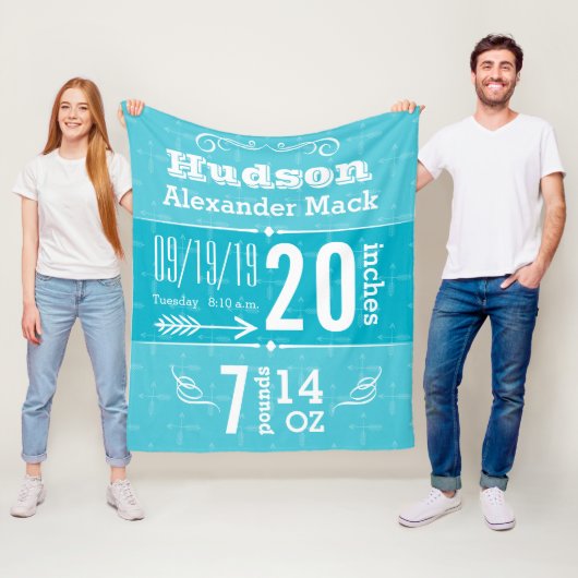 Polaire Couverture bébé avec motif de flèche mignonne de n (En situation)