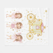 Polaire Couverture bébé Carrosse Fée Princesse (Devant (Horizontal))