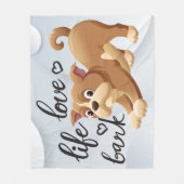 Polaire Couverture bébé - Chien (Devant)