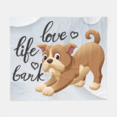 Polaire Couverture bébé - Chien (Devant (Horizontal))