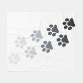 Polaire Couverture bébé - Empreinte pied (Devant (Horizontal))