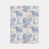 Polaire Couverture bébé en bois Art (Devant)