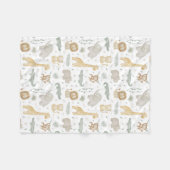 Polaire Couverture bébé en fausse fourrure douce Animaux d (Devant (Horizontal))