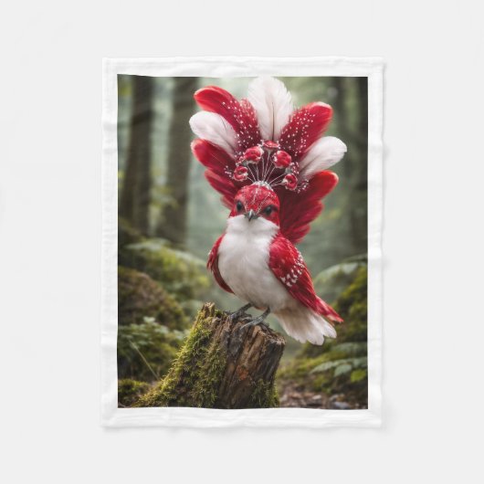 Polaire Couverture bébé en molleton de forêt d'oiseaux exo (Devant)