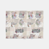 Polaire Couverture bébé en molleton thème Pipa & Marlow (Devant (Horizontal))