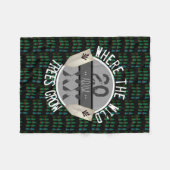 Polaire Couverture bébé garçon customisée | Boho Woodland (Devant (Horizontal))