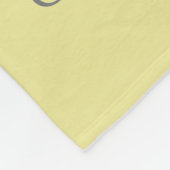 Polaire Couverture bébé lama jaune et blanc avec fleurs (Coin)