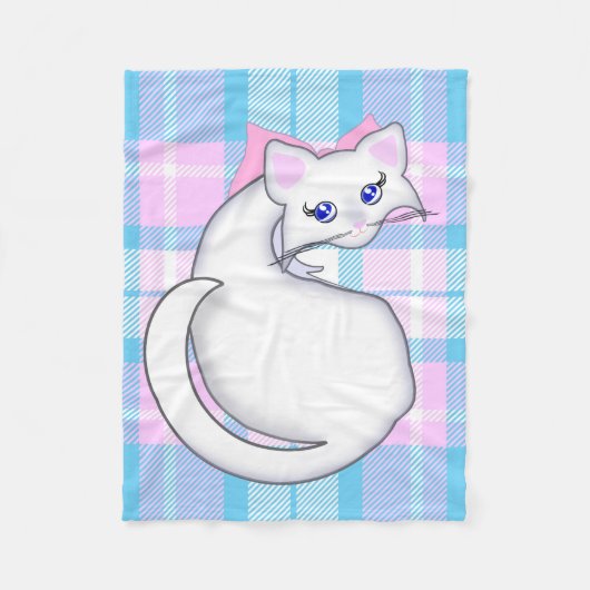 Polaire Couverture Bianca Toon Kitty (Devant)