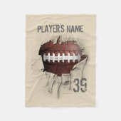 Polaire Couverture blanche déchirée d'ouatine (Devant)