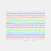 Polaire Couverture blanche en pastel d'ouatine de Chevron (Devant (Horizontal))