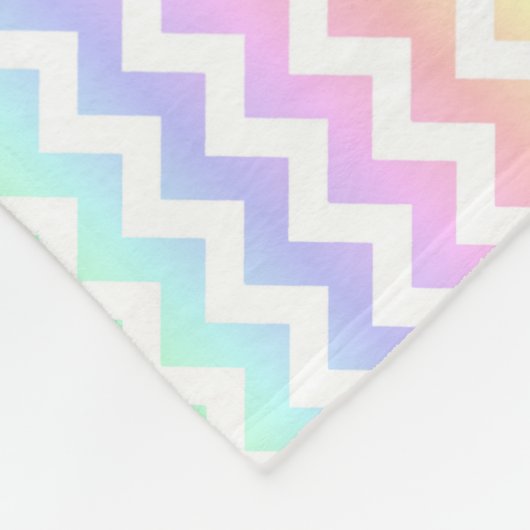 Polaire Couverture blanche en pastel d'ouatine de Chevron (Coin)