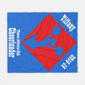 Polaire Couverture blanche et bleue rouge d'ouatine de (Devant (Horizontal))