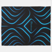Polaire Couverture - bleu néon (Devant (Horizontal))