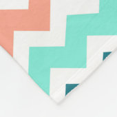 Polaire Couverture bleue de corail turquoise de motif de (Coin)