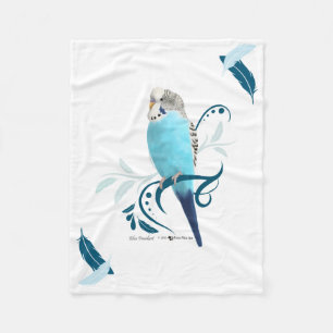 Polaire Couverture bleue de perruche