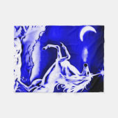 Polaire Couverture bleue d'ouatine d'art d'aerographe de (Devant (Horizontal))