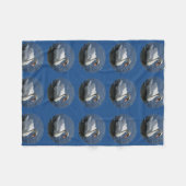 Polaire Couverture bleue d'ouatine de cygne (Devant (Horizontal))